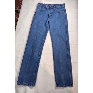 Rustler Classic Blue Denim Jeans Straight Leg Men's Size 30x32 Western Workwear